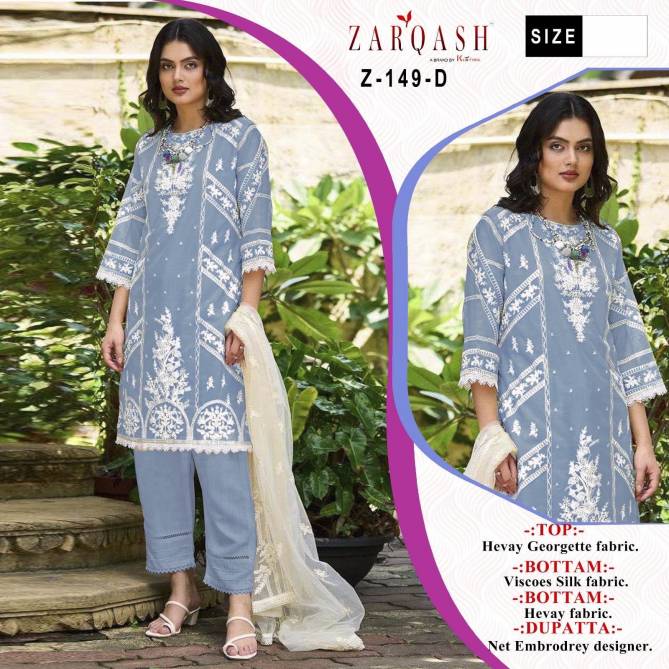 Zarqash Z 149 Readymade Pakistani Suits Catalog
